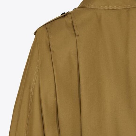 ZARA  ZW COLLECTION PLEATED JACKET OLIVE GREEN 3194/545 SIZE L NWT - Picture 9 of 9